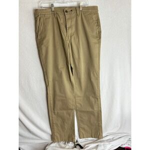 Devil-Dog Dungarees Mens Slim Fit Chino Pants Khaki Tan Stretch 36x32